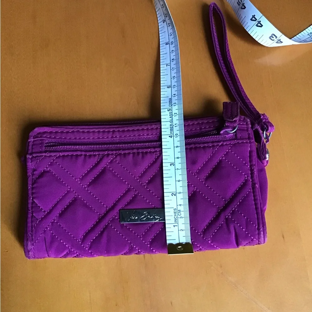 Vera Bradley Purple Quilted Wristlet